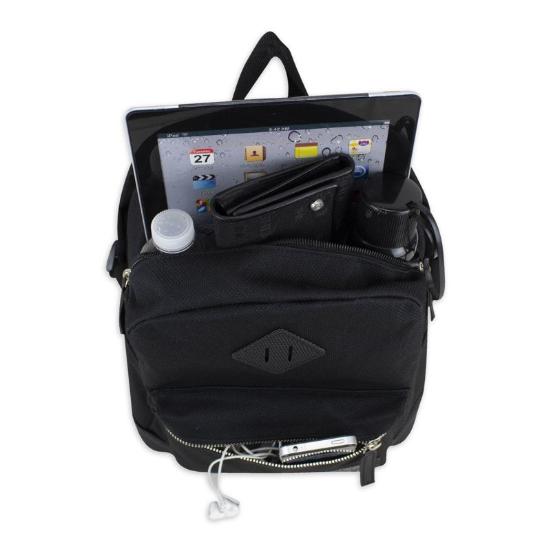 Mini Backpack for Women with Tech Sleeve and Padded Straps - Black, Pink, Gray