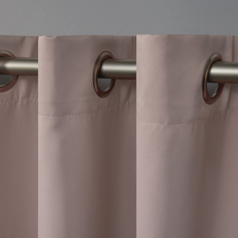 Blackout Curtain Panel Pair - Total Light Blocking, Insulating & Elegant Grommet Top
