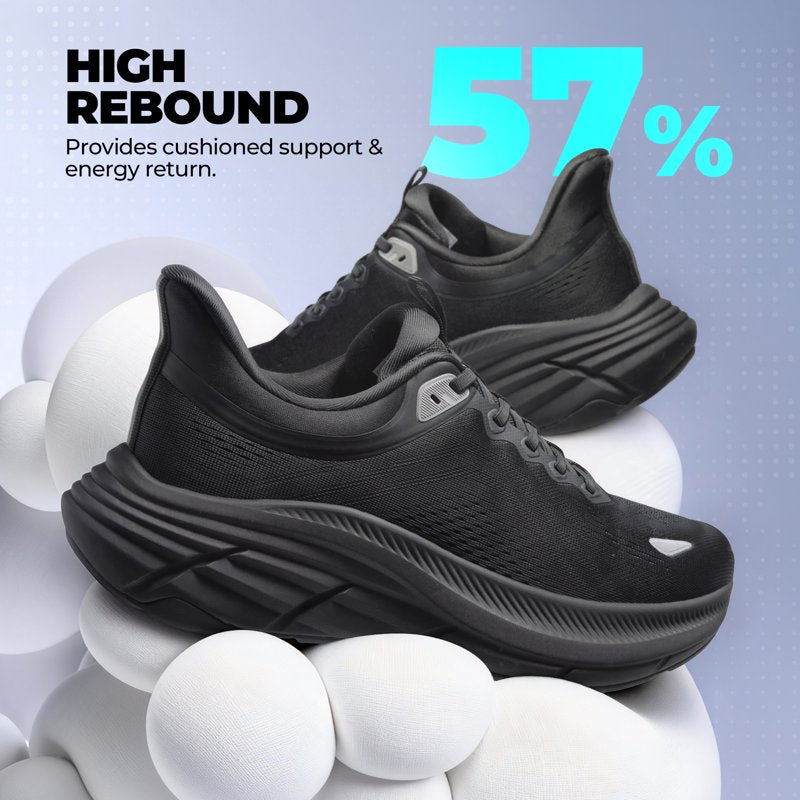 Men's Slip-On Walking Shoes with Cushioning Non-Slip Outsole Athletic Sneakers