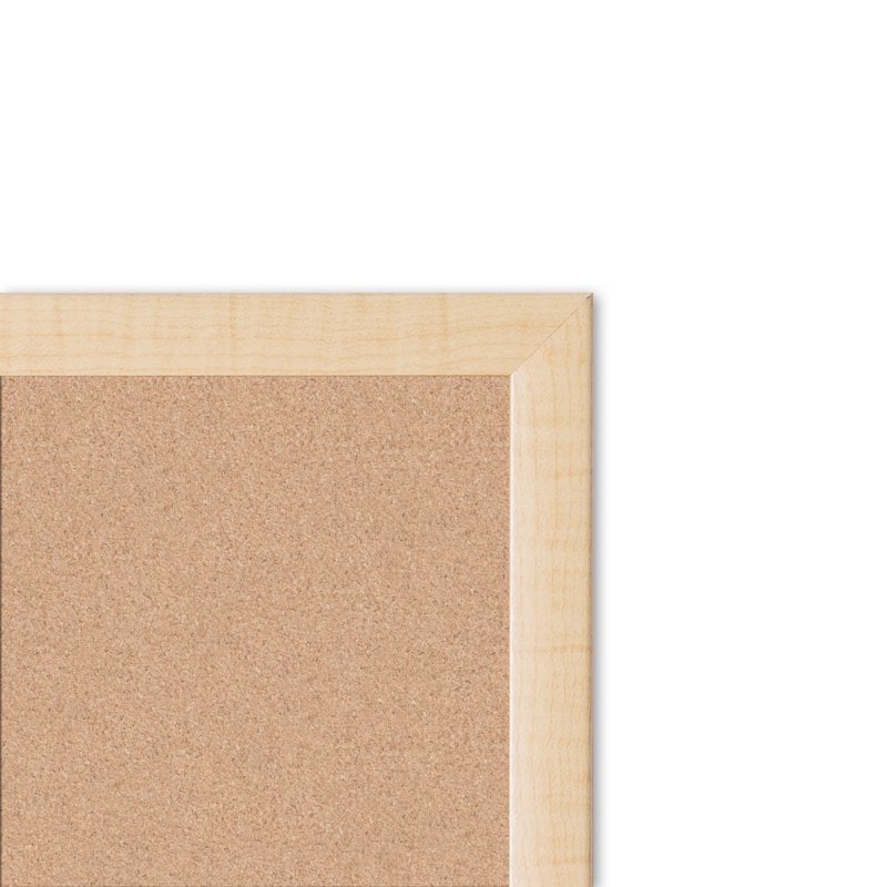 17 x 23 Inch Cork Bulletin Board with Natural Maple Wood Frame