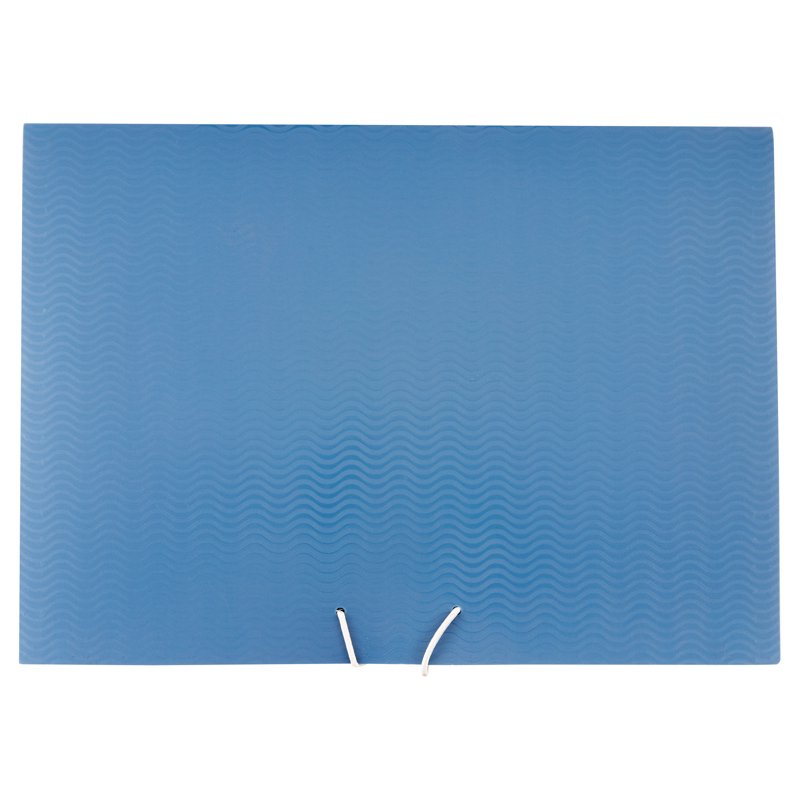 Poly Expanding File Folder with 12 Pockets - Blue/Black Letter Size