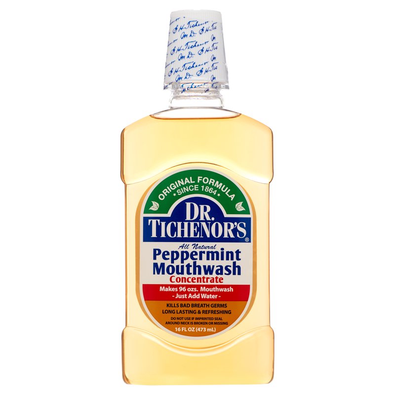 2 Pack Peppermint Mouthwash Concentrate - All Natural, Fluoride-Free, Dilutable Oral Rinse