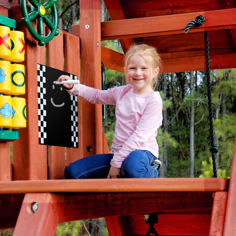 Outdoor Chalkboard Kit for Swing Sets - Black, 14x16.5 Inches