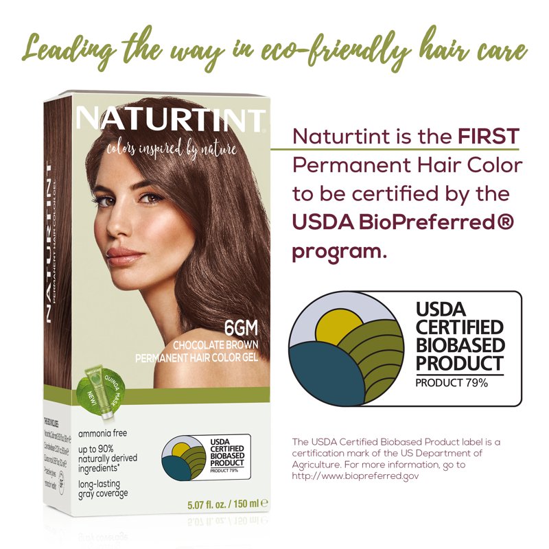 Natural Permanent Hair Color - 6GM Chocolate Brown, Pack of 2