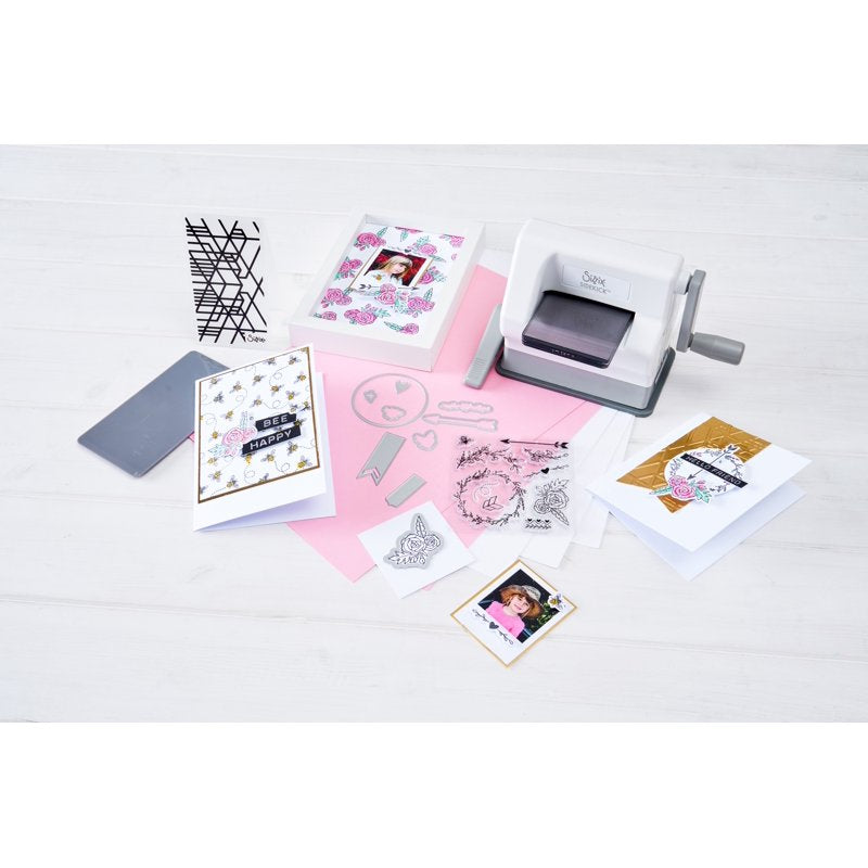Mini Die Cutting Machine Starter Kit for Cardmaking & Crafts - Portable & Lightweight