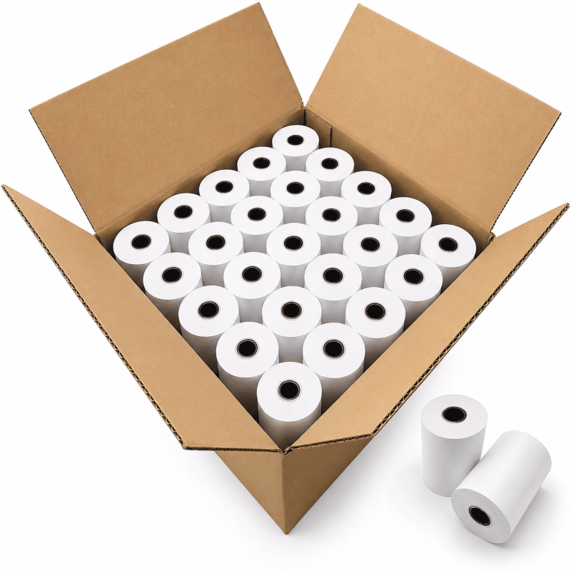 Thermal Receipt Paper Rolls 3 1/8" x 230' Bulk 50 Rolls BPA Free POS Tape