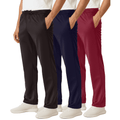Men's Mesh Open Bottom Lounge & Workout Track Pants - 3 Pack