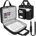 3 Inch D-Ring Zipper Binder Bag with 700 Sheet Capacity and Multiple Pockets