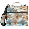 Large Capacity Waterproof Zipper Binder with Shoulder Strap - Holds 500 Sheets, 2-Inch D-Ring, Multiple Colors