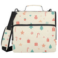 Waterproof 3 Ring Zipper Binder with Shoulder Strap 2 Inch Capacity Organizer