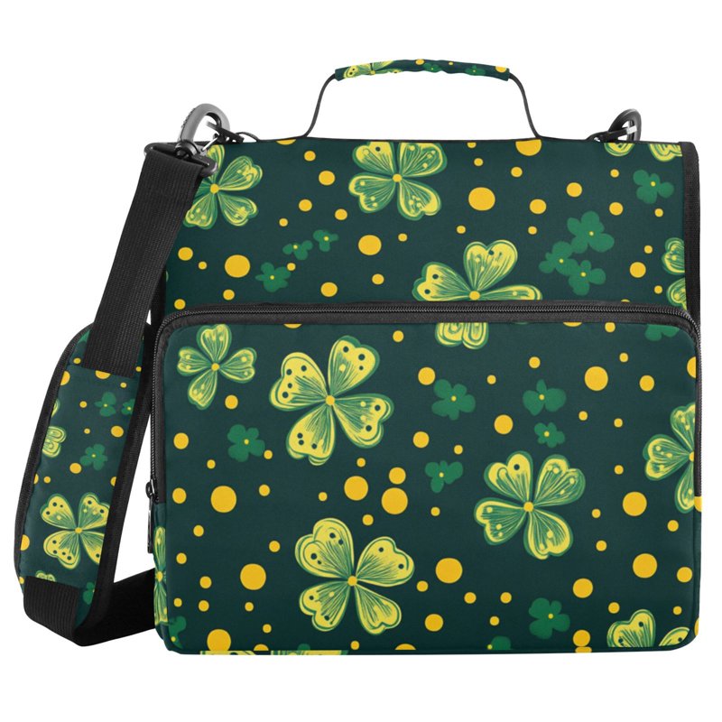 Waterproof 3-Ring Zipper Binder with Shoulder Strap, Holds 500 Sheets