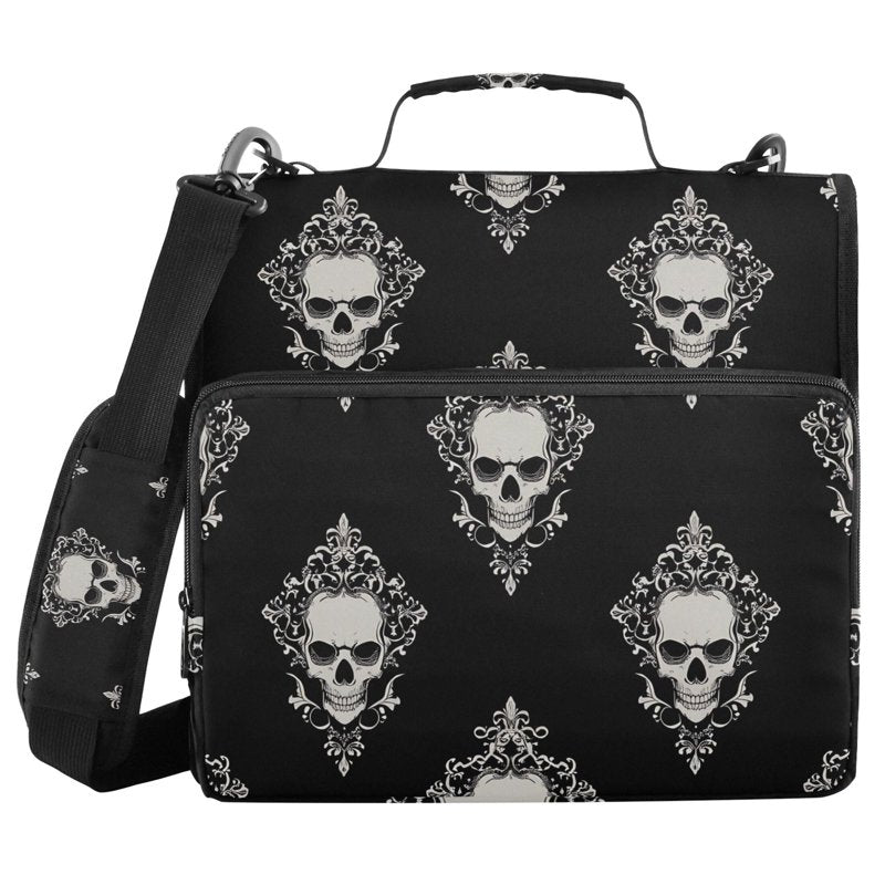 Large Capacity Waterproof Zipper Binder with Shoulder Strap - Holds 500 Sheets