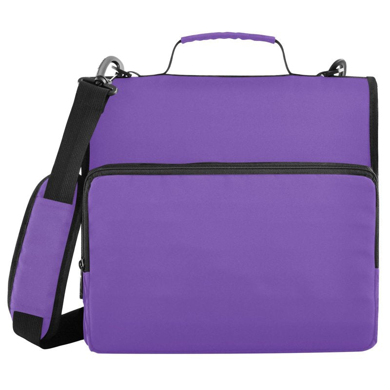 Waterproof 3-Ring Zipper Binder with Shoulder Strap, 2 Inch Capacity