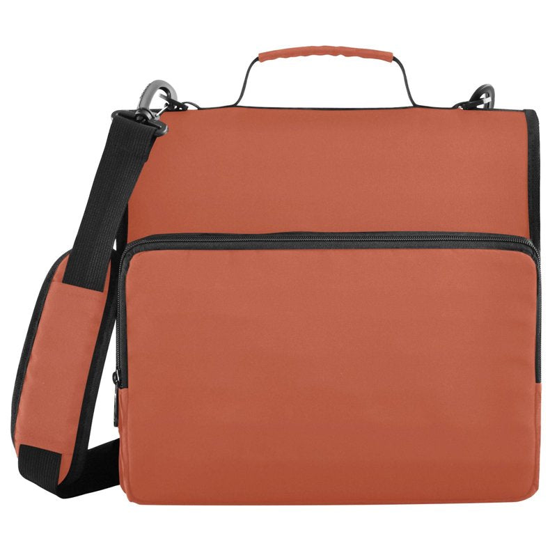 Waterproof 3-Ring Zipper Binder with Shoulder Strap, Holds 500 Sheets