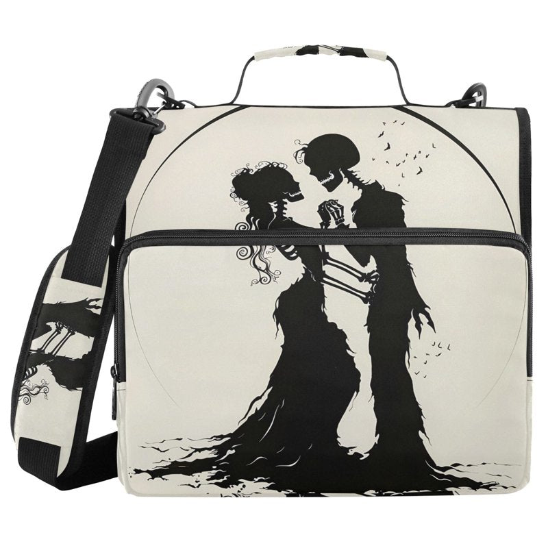 Waterproof 3-Ring Zipper Binder with Shoulder Strap, 2 Inch Capacity, Holds 500 Sheets