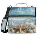 Waterproof 3-Ring Zipper Binder with Shoulder Strap, Holds 500 Sheets