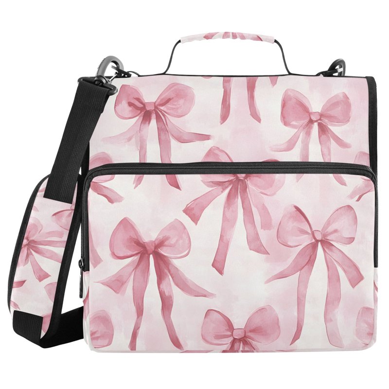 Waterproof Zipper Binder with Shoulder Strap 2 Inch D-Ring Holds 500 Sheets