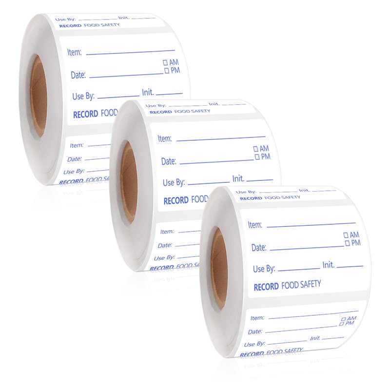 Removable Food Labels Tape 1500 Pcs Waterproof Freezer Labels for Containers
