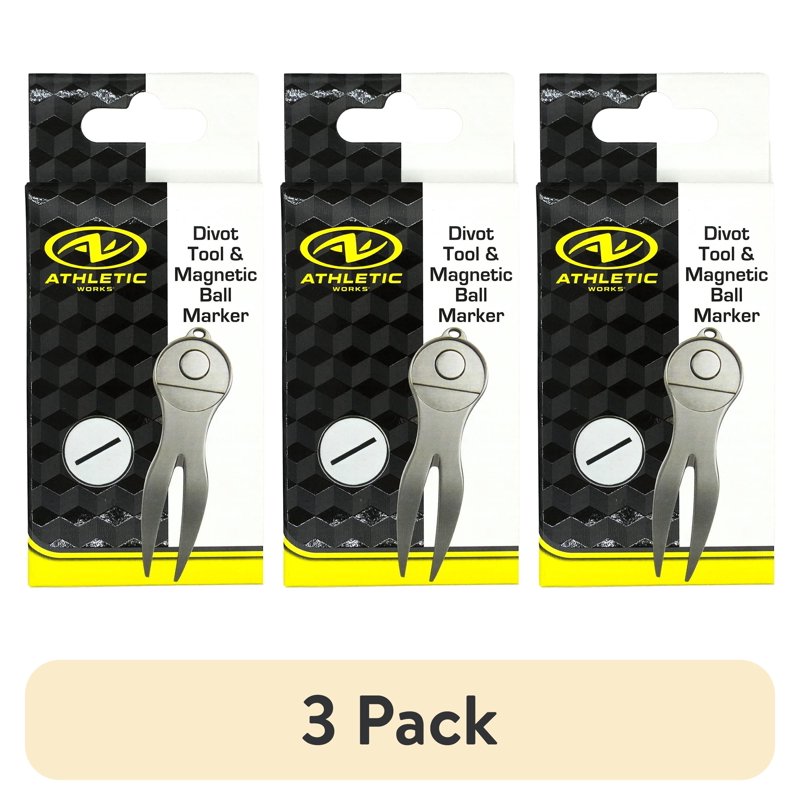 Golf Divot Tool & Magnetic Ball Marker Set - Durable Green Repair Tool