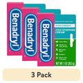 Benadryl Extra Strength Itch Relief Cream - 3 Pack, Topical Analgesic, 1 oz