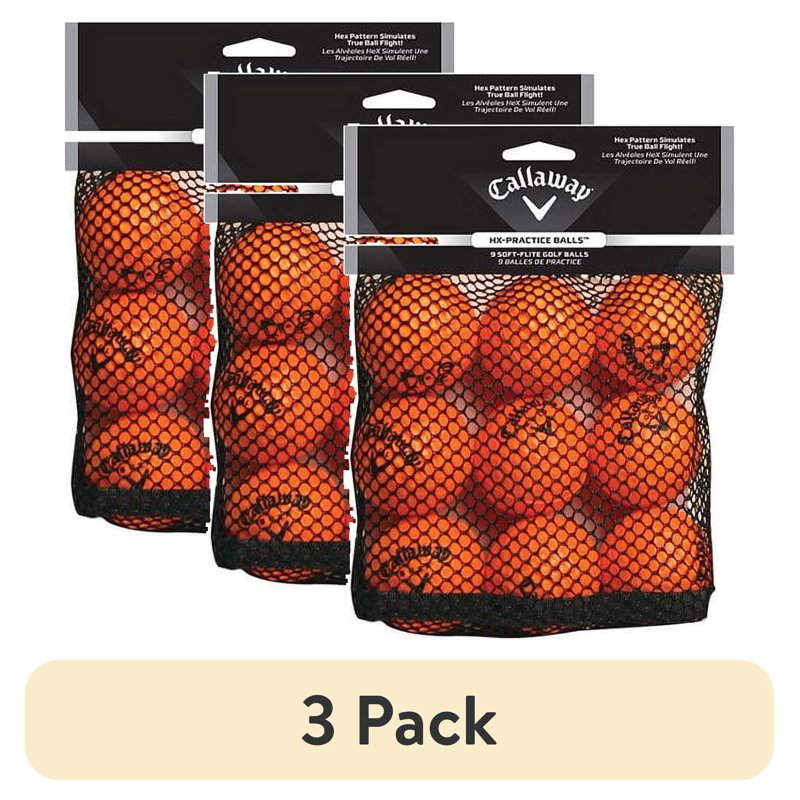 Practice Foam Golf Balls - Callaway HX Soft-Flight, Pack Options