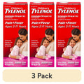 Children's Bubble Gum Flavor Pain & Fever Relief Medicine, 4 fl oz - Multipack