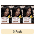 Ammonia-Free Permanent Hair Color Cream - Natural Black, Pack of 3