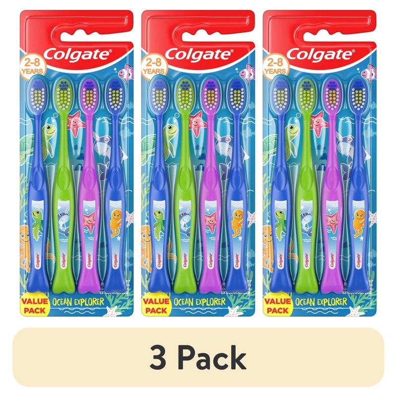 Kids Extra Soft Toothbrush Pack for Ages 2-8 - Ocean Explorer Theme