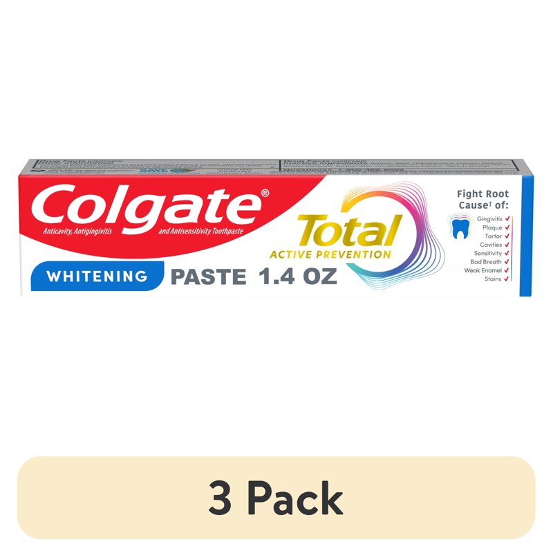 Travel Size Fluoride Toothpaste with Whitening & Antibacterial Protection - Mint