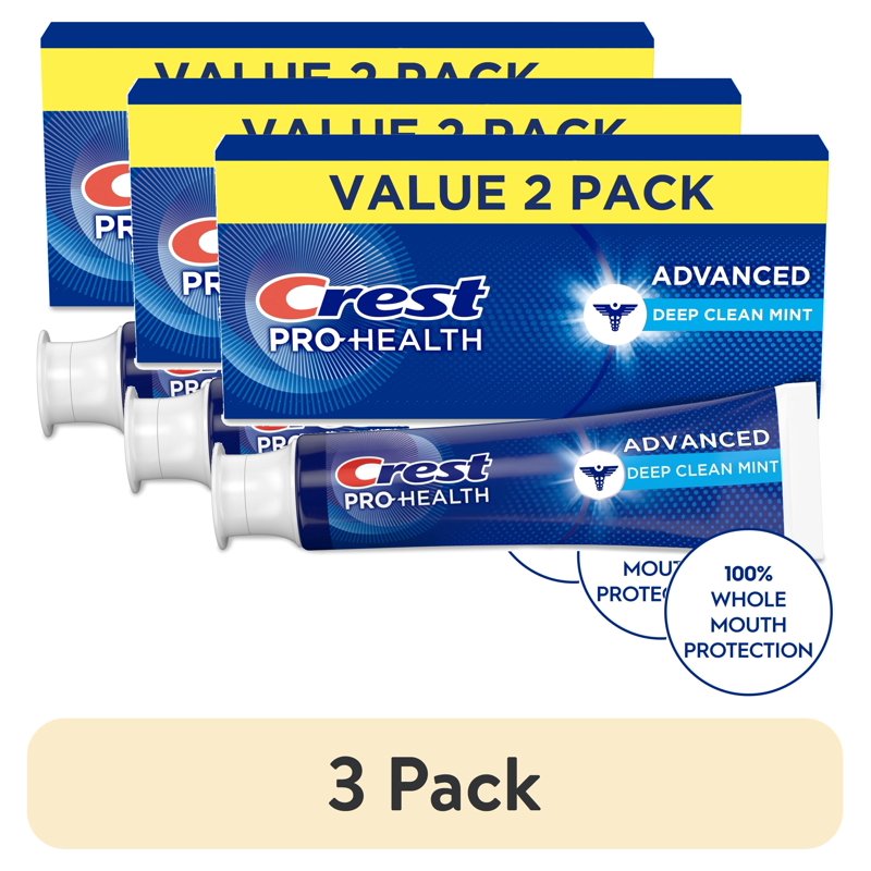 Crest Pro-Health Advanced Deep Clean Mint Toothpaste - 2 Pack, 5.1 oz Each