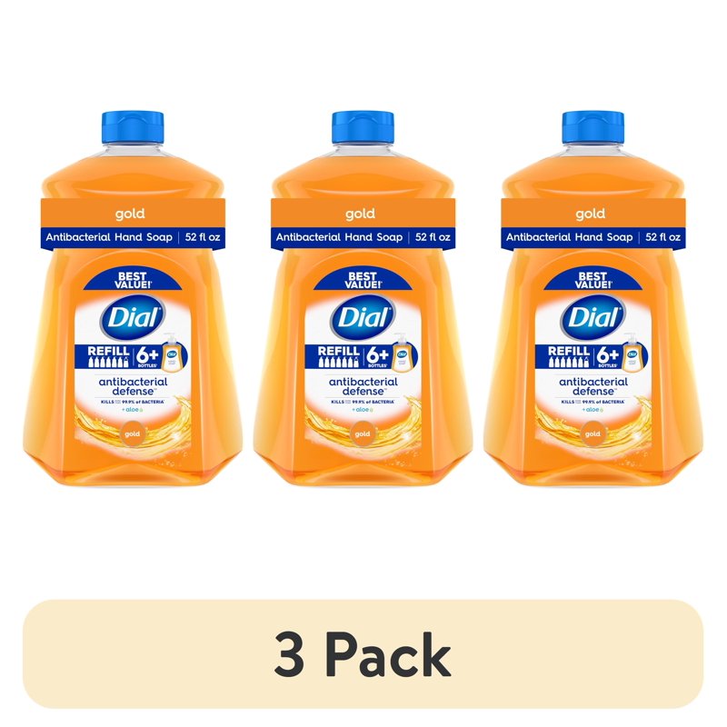 Bulk Liquid Hand Soap Refill Pack - Antibacterial, 52 Fl Oz, Gentle & Skin-Friendly