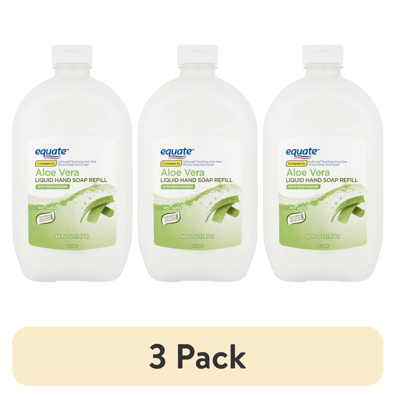 Liquid Hand Soap Refill with Aloe Vera and Moisturizers - 50 fl oz, 3 Pack