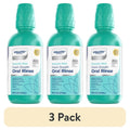 Multi Pack Alcohol-Free Mint Mouthwash for Fresh Breath - 3 x 16 Fl Oz