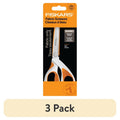 (3 Pack) Fiskars 8" Razoredge SoftGrip Fabric Scissors - Orange Shears