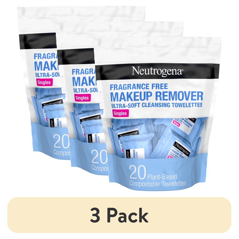 Facial Cleansing Wipes - Makeup Remover & Makeup Remover Wipes - 20 Count