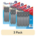 (3 Pack) Paper Mate InkJoy 100RT Retractable Ballpoint Pens - Black Ink, Medium Point