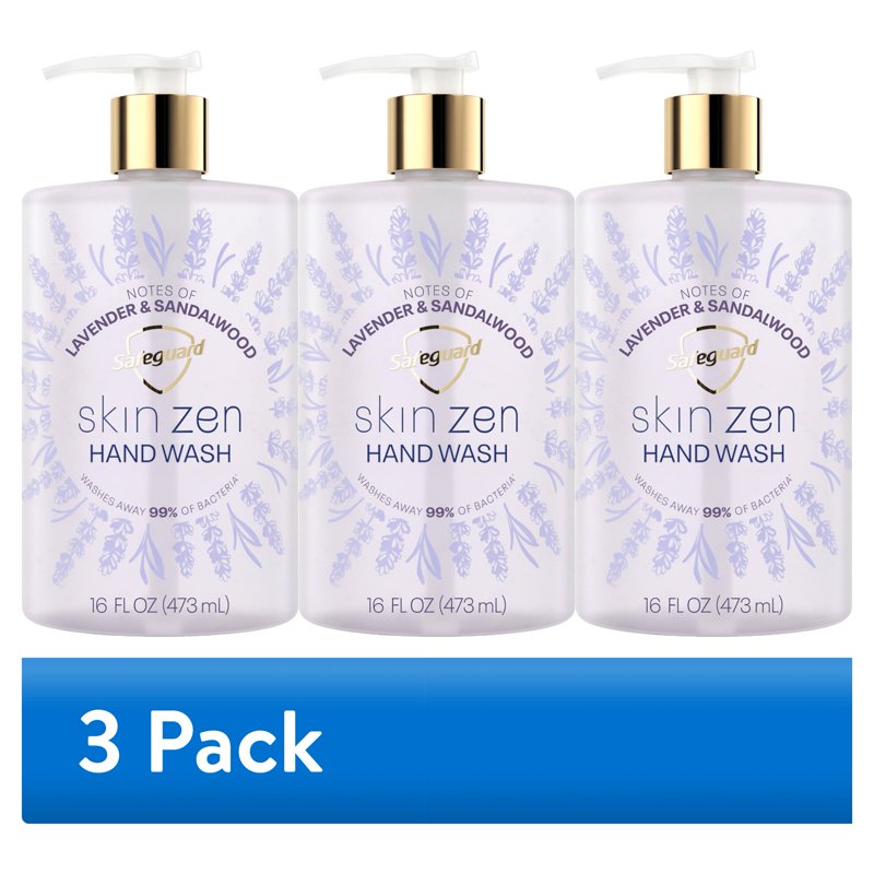 Liquid Hand Soap with Lavender & Sandalwood | 3 Pack, 16 fl oz