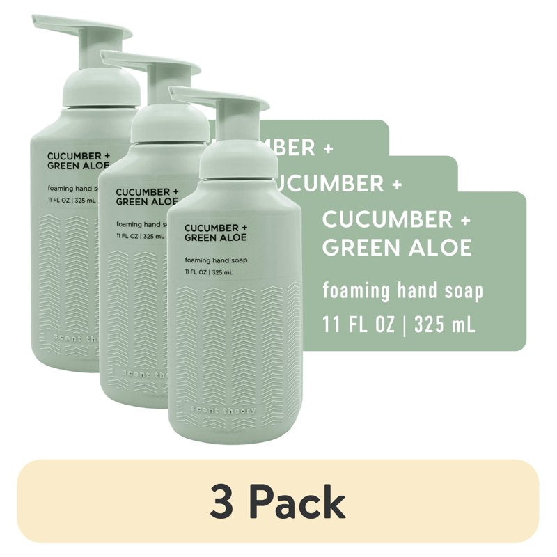 Foaming Hand Soap with Cucumber & Green Aloe - 3 Pack