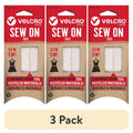 Eco-Friendly Sew-On Hook and Loop Fastener Tape - 36in x 3/4in, 3 Pack