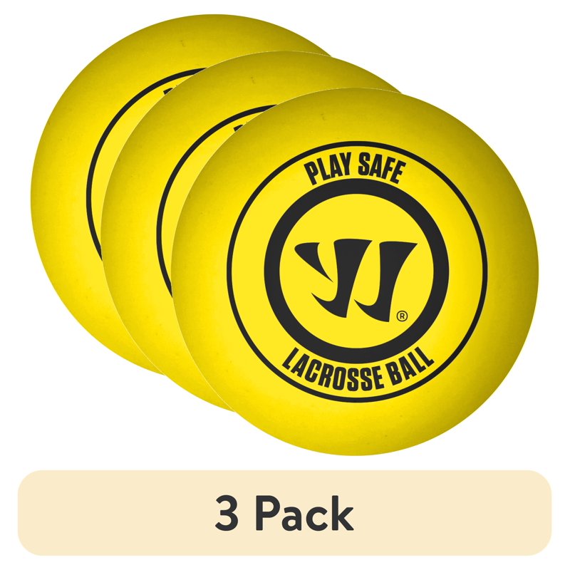 Recreational Lacrosse Balls - Full Size Rubber Practice Balls - 3 Pack