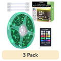 Indoor Multicolor LED Strip Lights Kit - 50ft Cuttable RGB Light with Remote Control