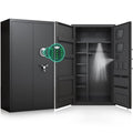 Large Digital Gun Safe for Pistols & Shotguns with LCD Keypad, Adjustable Shelves