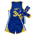 Youth Basketball Uniform Set for Boys - 3-Piece Sports Training Jersey Shorts Socks