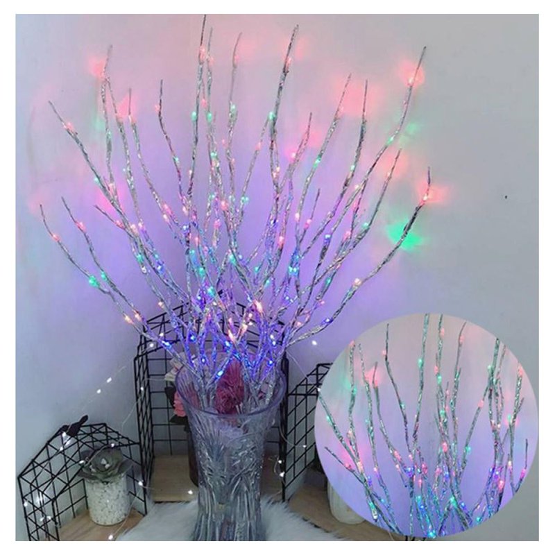 30-Inch Branch Twig Lights with 20 LED Bulbs - Indoor Decorative Tree Branches