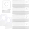 300 Self Adhesive Clear Plastic Hanging Tabs for Retail Display