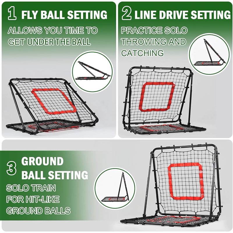 Ball Game Rebounder Net for Pitching and Shooting Practice, Indoor & Outdoor Training Aid
