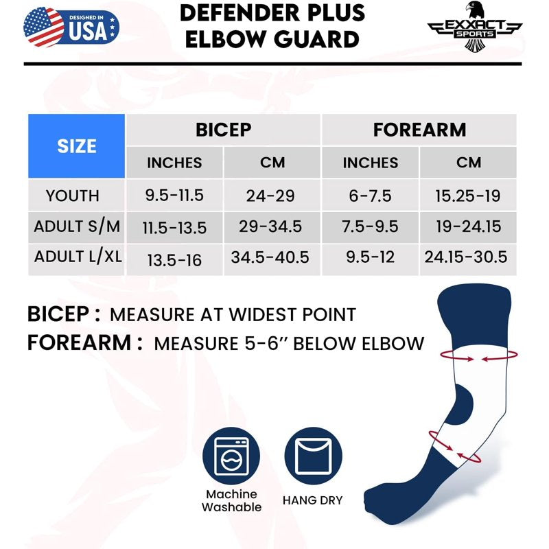 Baseball & Softball Elbow Guard with Adjustable Straps Youth & Adult