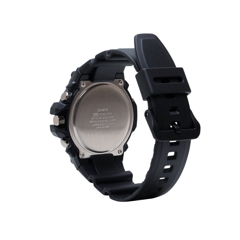 Casio Men's Chronograph Sports Watch MCW100H-1A3V - Water-Resistant 100m