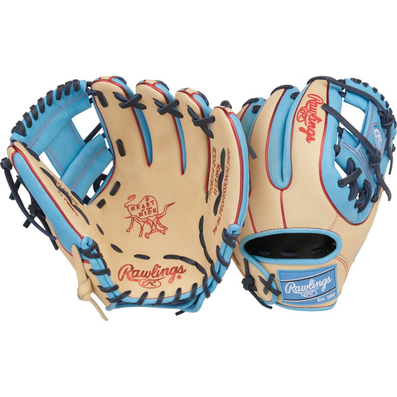 Rawlings Heart of the Hide Infield Baseball Glove 11.5 Inch - Pro I Web, Multiple Colors