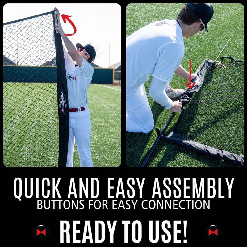 4x7 ft Baseball Safety Screen I-Screen for Training & Protection